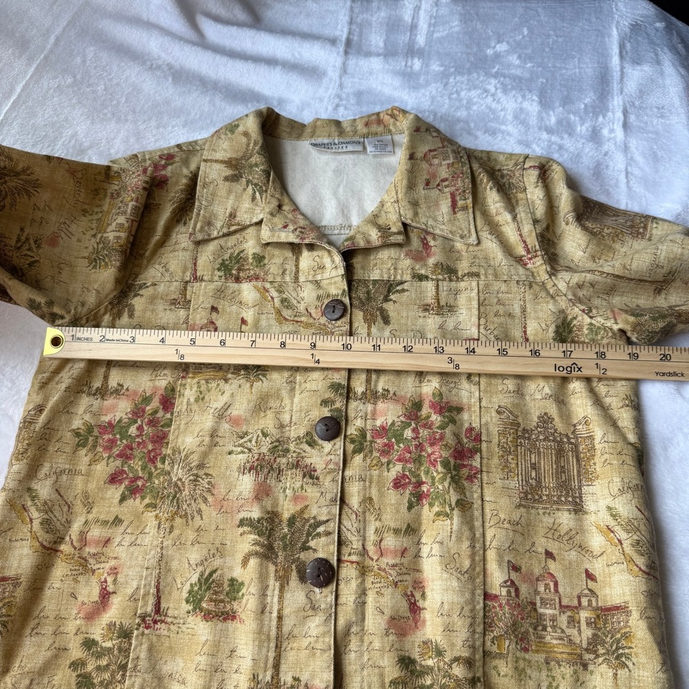 Draper's & Damon's Vintage Jacket PS California Scenic Print Cotton made in USA - Picture 9 of 15